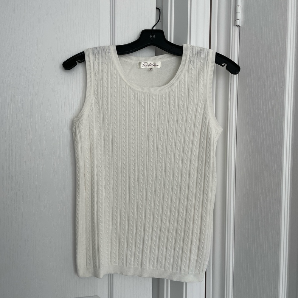 Tradition Cable Knit Sweater Vest